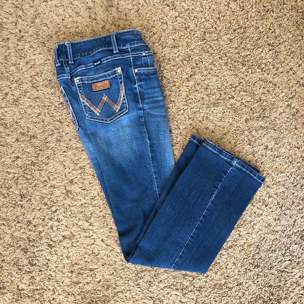 Wrangler bootcut dark wash jeans
